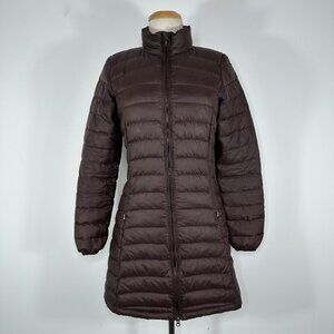 Patagonia Brown Long Jacket Women's Size XS Fiona Goose Down Parka Puffer